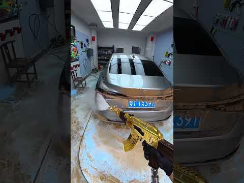 Wash the car thoroughly to remove all the dirt and dust. #washingcar #cleaningcar #asmr thumbnail