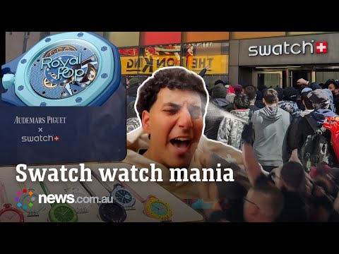 Swatch shoppers around the world go mad for plastic pocket watches thumbnail