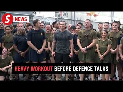 Hegseth touches down, first activity is exercise with troops in Singapore thumbnail
