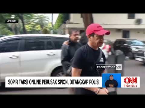Sopir Taksi Online Perusak Spion Ditangkap Polisi thumbnail
