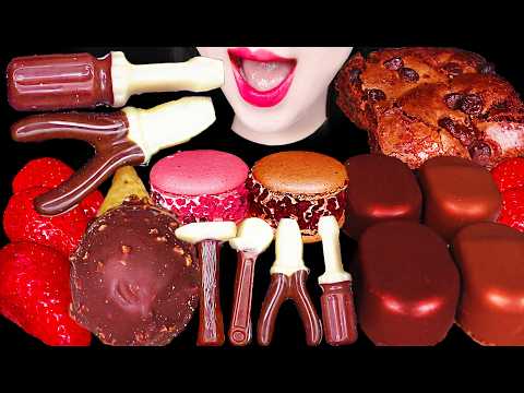 ASMR EDIBLE TOOLS CHOCOLATE BROWNIE ICE CREAM 먹는 공구 초콜릿 브라우니 아이스크림 먹방 MUKBANG, EATING thumbnail