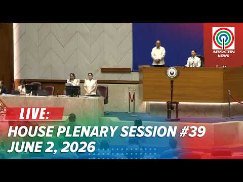 LIVE: House of Representatives 1st Regular Session #39 | June 1, 2026 thumbnail