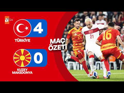 Maç Özeti - Türkiye 4 - 0 Kuzey Makedonya | Dünya Kupası Hazırlık Maçı thumbnail