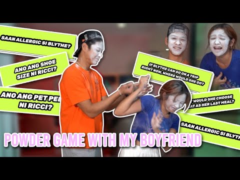 POWDER GAME WITH MY BOYFRIEND! Humanda na kayo tumawa || Andrea B. thumbnail