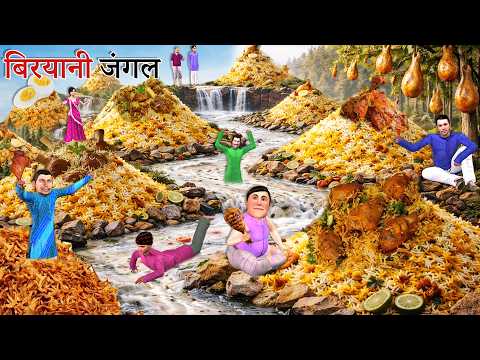 Chicken Biryani Jungle Mutton Biryani Forest Street Food Hindi Kahani Moral Stories Funny Comedy thumbnail