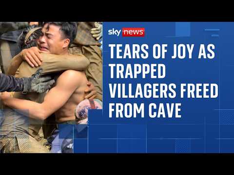Villagers trapped for 10 days in flooded Laos cave are finally freed thumbnail