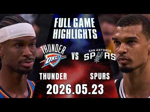 【2025-26 NBA】05/23 Game 3 #奧克拉荷馬雷霆 vs #聖安東尼奧馬刺 全場賽事精華｜FULL GAME HIGHLIGHTS｜NBA 季後賽場場直播 thumbnail
