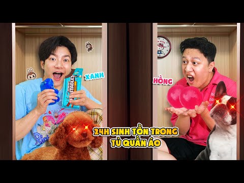 24H Sinh Tồn Trong Tủ Quần Áo Theo Màu! thumbnail