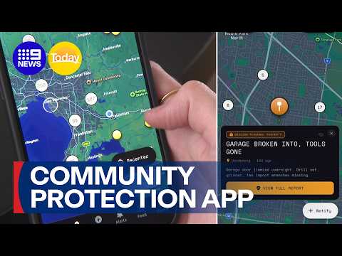 New app 'Watchtower' for community protection | 9 News Australia thumbnail