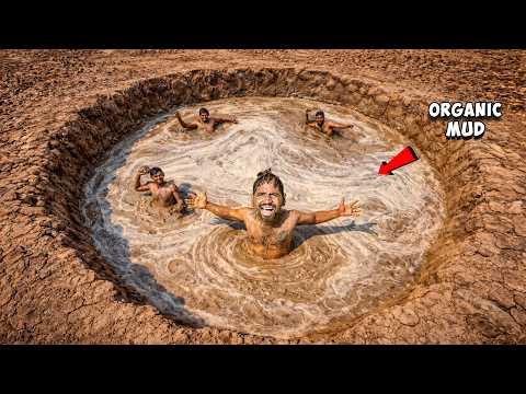 Can We Swim in a Mud Pool? 😱|100% Natural Mud thumbnail