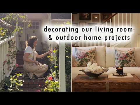 decorating our living room & outdoor home projects | MaCenna Lee thumbnail