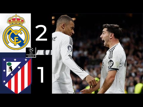 Real Madrid vs Atlético Madrid 2-1 | All Goals & Highlights | UCL 2025| Champions League Round of 16 thumbnail