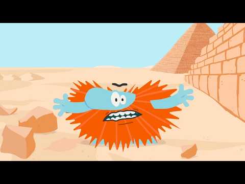 Beardy Bodo - How to climb The Pyramid of Cheops - funny cartoons for kids thumbnail