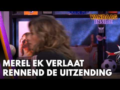 Merel Ek verlaat vroegtijdig de uitzending van Vandaag Inside: ‘Rennen!’ | VANDAAG INSIDE thumbnail