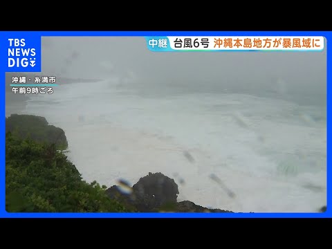 バス、モノレール終日運休　台風6号 沖縄本島地方が暴風域に　24時間に250ミリの降水量予想　このあと最接近する見込み｜TBS NEWS DIG thumbnail