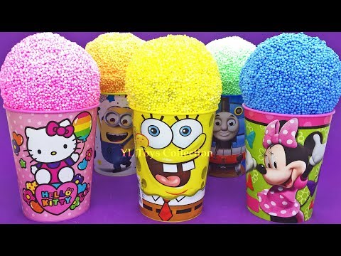 Play Foam Ice Cream Cups Surprise Hello Kitty Spongebob Minions Thomas and Friends Kinder Eggs thumbnail
