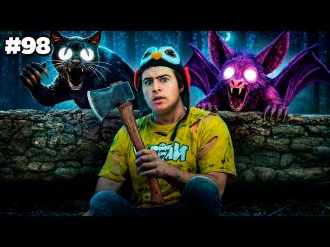 Derrotei TODOS os ANIMAIS - 99 NOITES NA FLORESTA (na vida real)  thumbnail