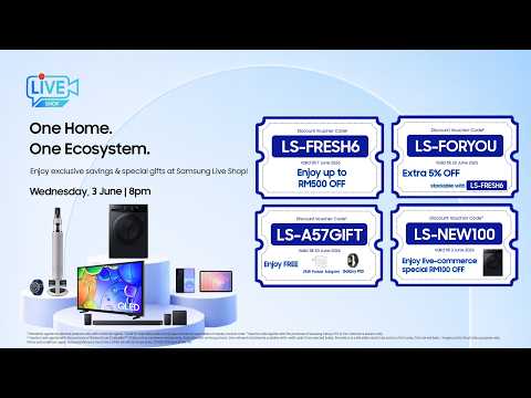 #SamsungLiveShop : [LIVE] One Home. One Ecosystem. thumbnail