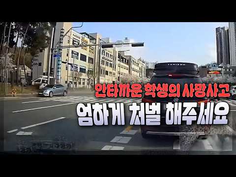 27185회. 교차로에서 사설구급차와 신호위반 승용차가 부딪힌 후 인도로 돌진하면서  인도 위를 걷던 학생을 덮쳐서 사망 thumbnail