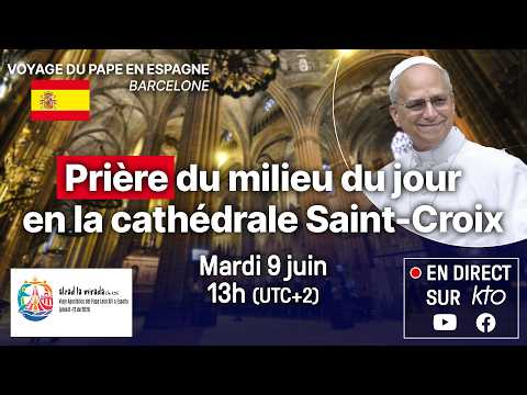 Prière du milieu du jour en la cathédrale Sainte-Croix de Barcelone #PapeenEspagne thumbnail