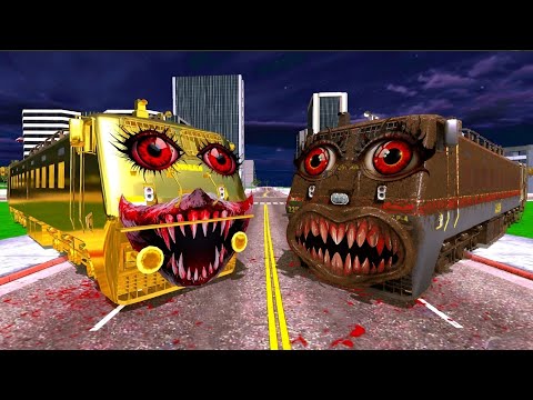 Gold Train vs Mud Train in Indian Bikes Driving 3d thumbnail