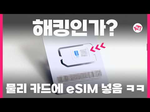 물리 카드에 eSIM을 넣어 버림 ㅋㅋ thumbnail