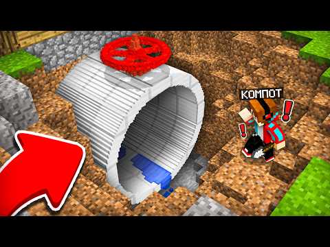 КУДА ВЕДЁТ ЭТА ТРУБА В НАШЕЙ ДЕРЕВНЕ В МАЙНКРАФТ | Компот Minecraft thumbnail
