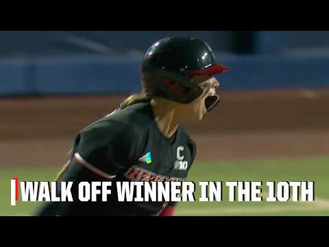 NEBRASKA'S 10TH-INNING WALK-OFF HR AT THE WCWS 🔥 AVA KUSZAK DELIVERS! | Women's College World Series thumbnail