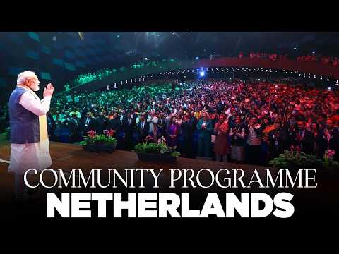 LIVE: PM Modi participates in a community programme in The Hague, Netherlands thumbnail