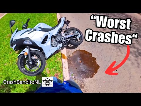 Insane Motorcycle Crashes & Moments caught on GoPro! | CrashBanditoNL thumbnail