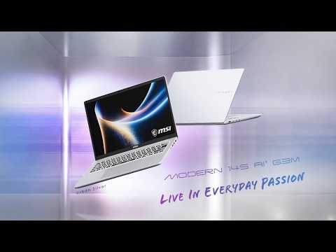 Modern 14S AI+ G3M — Live in Everyday Passion | MSI thumbnail
