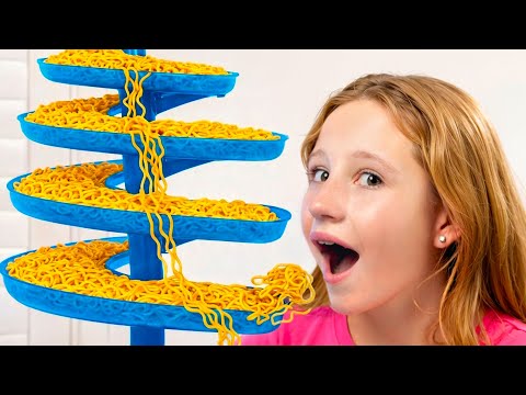 Nastya and her friends demonstrate tricks for healthy eating thumbnail
