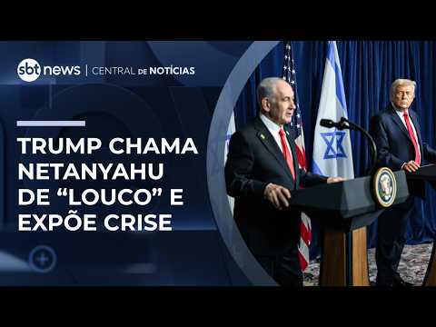"Louco": Trump cobra Netanyahu e diz que ninguém gosta de Israel agora | #CentralDeNotícias thumbnail