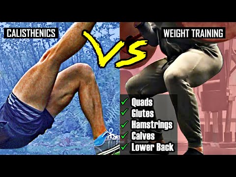 The Best LEG Exercises - Calisthenics vs Weight Training Workout Guide thumbnail