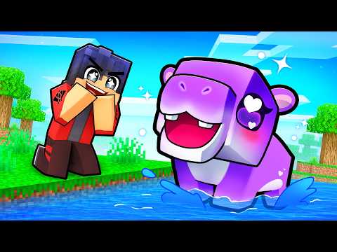Playing as a HUNGRY HIPPOMUS in Minecraft! thumbnail