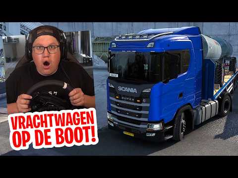 VRACHTWAGEN OP DE BOOT! // Euro Truck Simulator 2 #3 (Nederlands) thumbnail