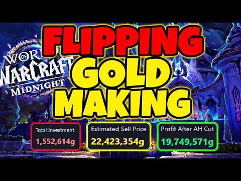Make MILLIONS of Gold By Flipping Items in Midnight WoW - An Introduction To Flipping - Midnight WoW thumbnail