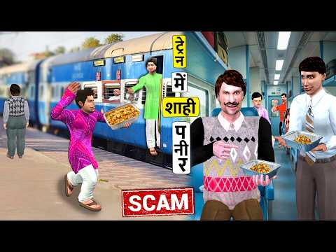 ट्रेन में शाही पनीर का स्कैम | Paneer Biryani Scam in Running Train Comedy Hindi Kahani thumbnail
