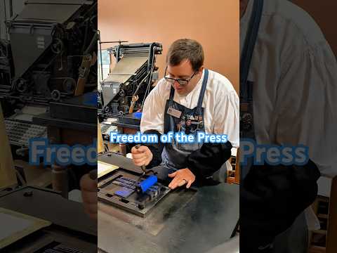 Printing phrase about the freedom of the press for World Press Freedom Day (May 3) thumbnail