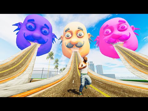 Franklin Found WORLD LONGEST ROAD To Colorful Motu Heads - INDIAN BIKE DRIVING 3D thumbnail