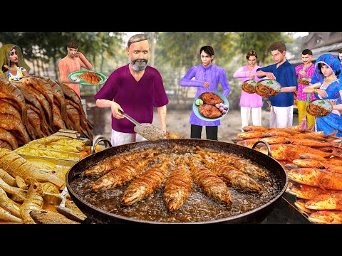 Crispy Fish Pakoda | Mumbai समुद्र के किनारे FISH PAKORA Street Food Hindi Story thumbnail