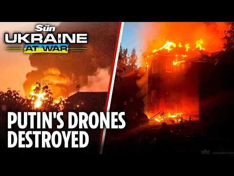 Ukraine’s air force intercept massive barrage of Putin's drones as Russia launches brutal attack thumbnail