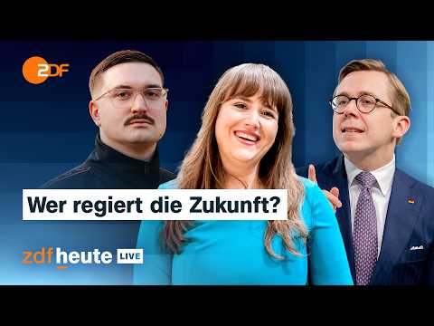 Ricarda Lang und Philipp Amthor: Wie ihre Parteien die Gen Z zurückgewinnen wollen | ZDFheute live thumbnail
