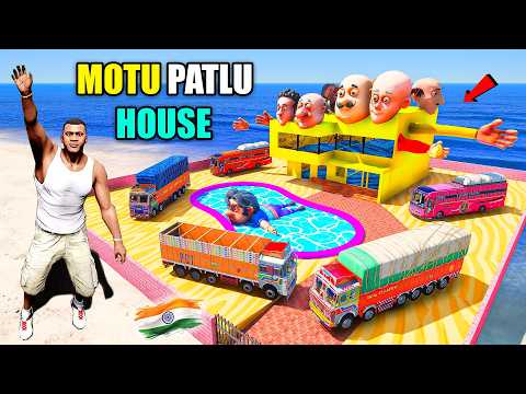 Franklin & Shinchan Found Big Face Motu Patlu House and Indian Truck Bus in GTA 5 thumbnail