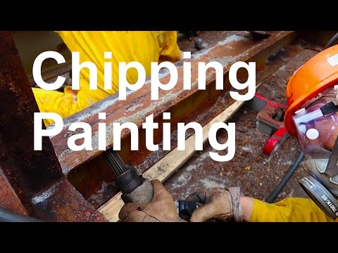 Chipping and Painting on Ships - How its done  | Life at Sea on Container Ship thumbnail