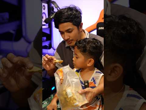 พ่อก็นึกว่าเอามาให้กิน #หนังปลาแซลมอนทอดกรอบ #คุณนันท์theทอด #ณเจตติดเหน่อ #น้องมาร์เวล thumbnail