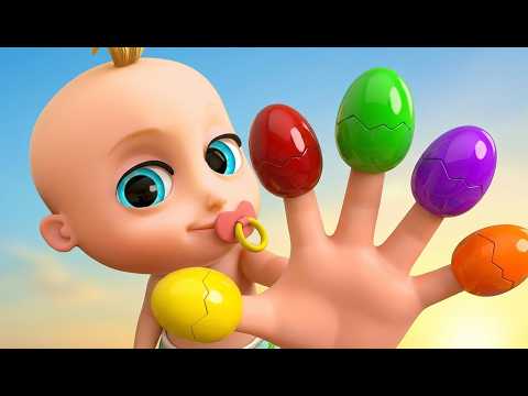 Finger Family (Surprise Eggs) + Johny Johny Yes Papa Surprise Eggs 2🥚 - Kids Songs and Nursery Rhyme thumbnail