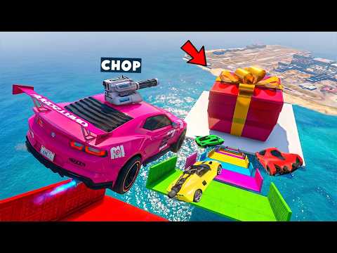 GTA 5 CHOP AND FROSTY PLAY THE CRAZY MEGA RAMPA ! thumbnail