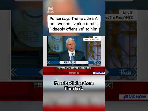 Pence says Trump admin's anti-weaponization fund is 'deeply offensive' to him thumbnail