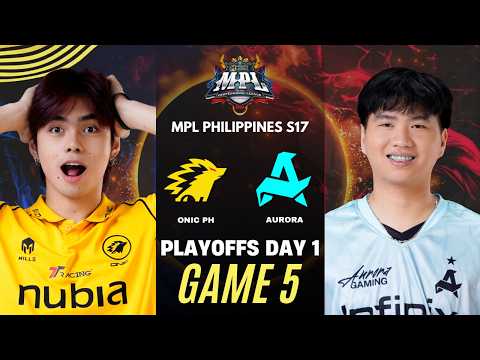 [GAME 5] ONIC PH vs AURORA MPL PH S17 PLAYOFFS | ONIC vs RORA thumbnail